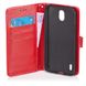 Чехол Idewei для Nokia 1.3 книжка кожа PU с визитницей красный