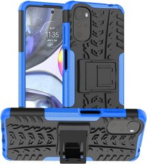 Чехол Armor для Motorola Moto G22 бампер противоударный с подставкой Blue