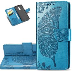 Чехол Butterfly для Xiaomi Redmi 8 книжка кожа PU голубой