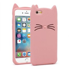 Чохол 3D Toy для iPhone 6 / 6s Бампер гумовий Cat Pink