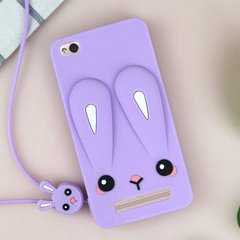Чехол Funny-Bunny 3D для Xiaomi Redmi 5a Бампер резиновый сиреневый