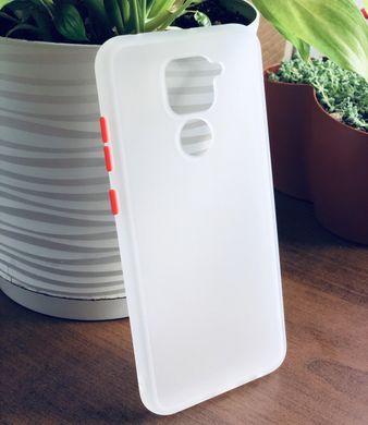 Чехол Matteframe для Xiaomi Redmi Note 9 бампер матовый противоударный Белый
