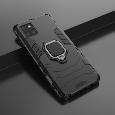 Чехол Iron Ring для Samsung Galaxy Note 10 Lite / N770 бампер противоударный с подставкой Black