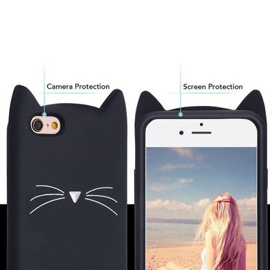 Чехол 3D Toy для iPhone 6 Plus / 6s Plus Бампер резиновый Cat Black