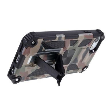 Чехол Military Shield для Iphone SE 2020 бампер противоударный с подставкой Khaki