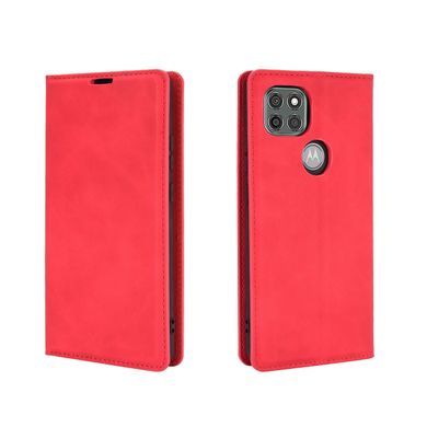Чехол Taba Retro-Skin для Motorola Moto G9 Power книжка кожа PU с визитницей красный