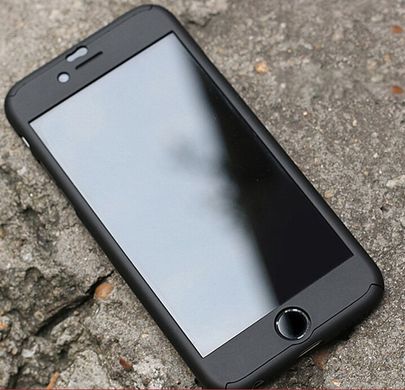 Чехол Ipaky для Iphone 6 Plus / 6s Plus бампер + стекло 100% оригинальный 360 с вырезом black