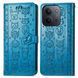 Чехол Embossed Cat and Dog для Xiaomi Poco C85 4G EU 173 mm книжка кожа PU с визитницей голубой