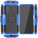 Чехол Armor для Xiaomi Redmi 9T бампер противоударный с подставкой Blue