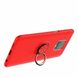 Чехол TPU Ring для Xiaomi Redmi Note 9S бампер с подставкой кольцом Red