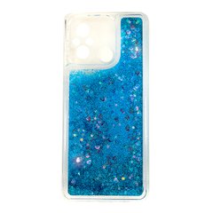 Чехол Glitter для Xiaomi Redmi 12C бампер силиконовый аквариум Синий