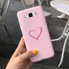Чохол Style для Samsung J5 2016 / J510 Бампер силіконовий Рожевий Heart