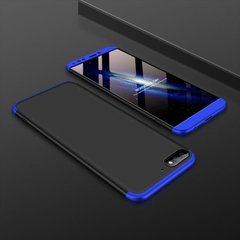 Чехол GKK 360 для Huawei Y7 2018 / Y7 Prime 2018 (5.99") бампер накладка оригинальный без выреза Black-Blue