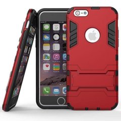 Чохол Iron для Iphone 6 Plus / 6s Plus броньований Бампер з підставкою Red