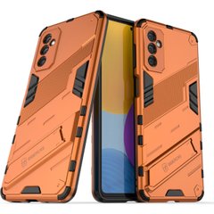 Чехол Bibercas Iron для Samsung Galaxy M52 / M526 бампер противоударный с подставкой Orange