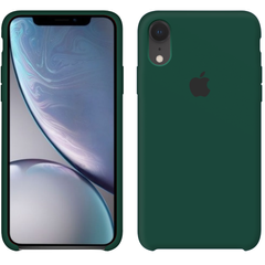 Чехол Silicone Сase для Iphone XR бампер накладка Forest Green