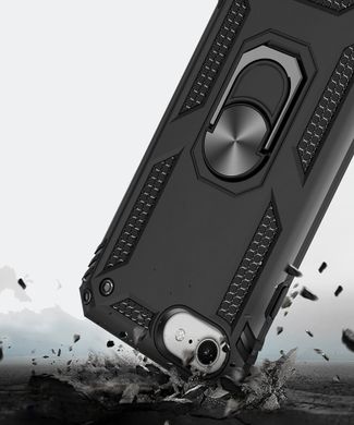 Чехол Shield для Iphone SE 2020 Бампер противоударный (Без выреза) Black