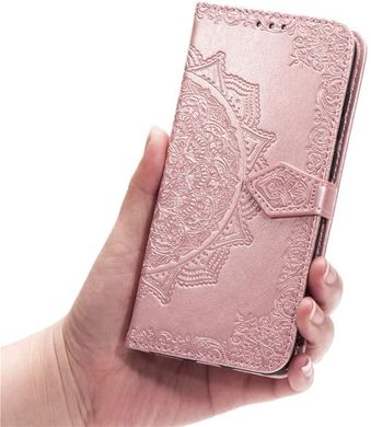 Чохол Vintage для Huawei Y6S 2019 книжка шкіра PU з візитницею рожеве золото