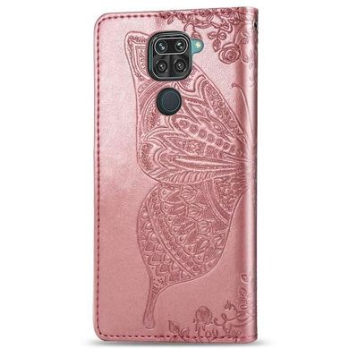 Чохол Butterfly для Xiaomi Redmi Note 9 книжка шкіра PU рожевий