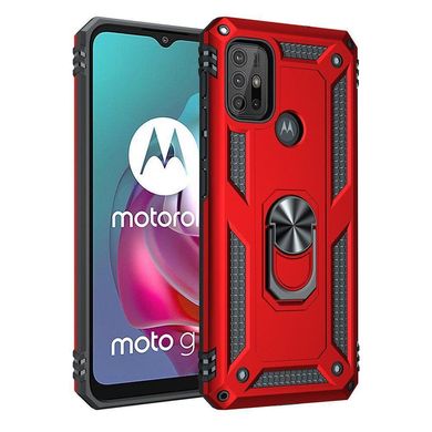 Чехол Shield для Motorola Moto G20 бампер противоударный с подставкой Red