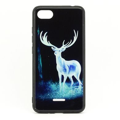 Чехол Glass-case для Xiaomi Redmi 6A бампер бампер светящийся Glow Deer