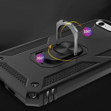 Чехол Shield для Iphone SE 2020 Бампер противоударный (Без выреза) Black