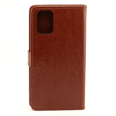 Чехол Idewei для Samsung Galaxy A02s / A025 книжка кожа PU с визитницей коричневый