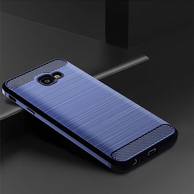 Чехол Carbon для Samsung J4 Plus 2018 / J415 оригинальный бампер Blue