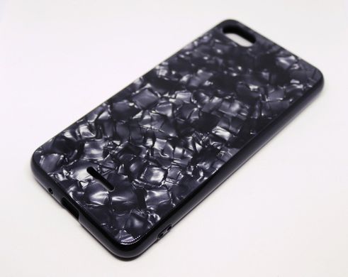 Чехол Marble для Xiaomi Redmi 6A бампер мраморный оригинальный Black