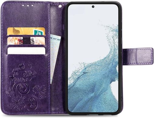 Чехол Clover для Samsung Galaxy A24 / A245 книжка кожа PU с визитницей фиолетовый