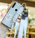 Чехол Lanyard для Xiaomi Redmi Note 8T бампер с ремешком Blue