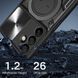 Чехол Magnetic Shield для Samsung Galaxy A17 / A175 бампер противоударный с подставкой кольцом Black
