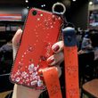 Чехол Lanyard для Iphone 6 / Iphone 6S бампер с ремешком Red