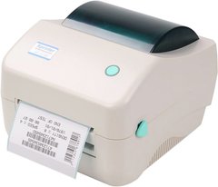 Термопринтер этикеток Xprinter XP-450B наклеек Новой почты штрих-кода 108 + подставка в подарок