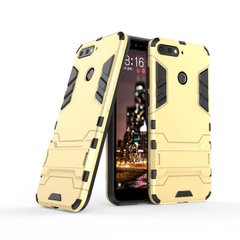 Чехол Iron для Huawei Y6 Prime 2018 5.7" бронированный Бампер Броня Gold