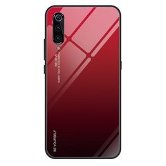 Чехол Gradient для Xiaomi Mi 9 SE бампер накладка Red-Black