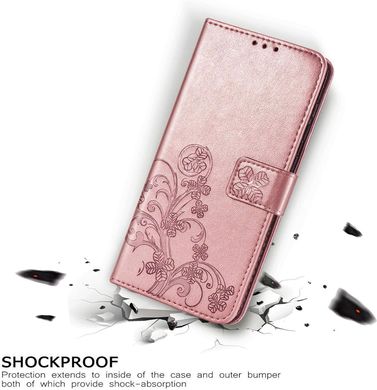 Чохол Clover для Xiaomi Redmi Note 9S книжка шкіра PU Рожеве золото