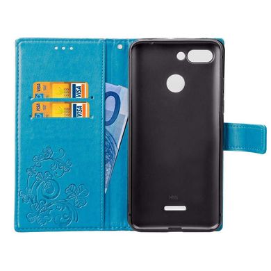 Чехол Clover для Xiaomi Redmi 6 книжка кожа PU голубой