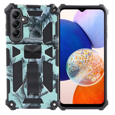 Чехол Military Shield для Samsung Galaxy A15 / A155 бампер противоударный с подставкой Turquoise