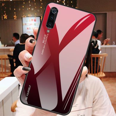 Чохол Gradient для Xiaomi Mi 9 SE бампер накладка Red-Black