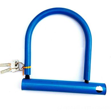Велозамок Robesbon U-Lock Замок протиугінний велосипедний U-образний великий Blue
