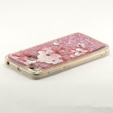 Чехол Glitter для Xiaomi Redmi 4x / 4х Pro Бампер Жидкий блеск Sakura