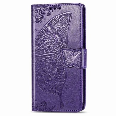 Чехол Butterfly для Xiaomi Redmi Note 9 книжка кожа PU фиолетовый