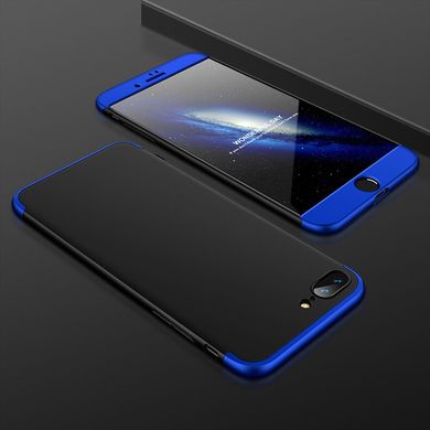 Чохол GKK 360 для Iphone 7 / Iphone 8 Бампер оригінальний без вирезa black + blue