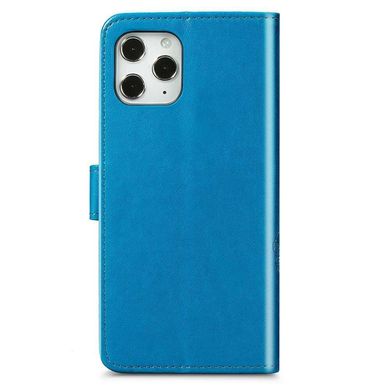 Чохол Clover для Iphone 11 Pro Max книжка з візерунком шкіра PU блакитний