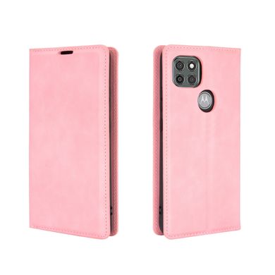 Чохол Taba Retro-Skin для Motorola Moto G9 Power книжка шкіра PU з візитницею рожевий