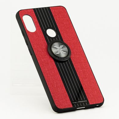 Чехол X-Line для Xiaomi Mi Max 3 бампер накладка с подставкой Red