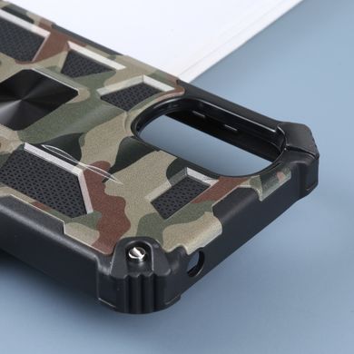 Чехол Military Shield для Motorola Moto G22 бампер противоударный с подставкой Khaki