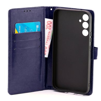 Чехол Idewei для Samsung Galaxy A34 / A346 книжка кожа PU с визитницей синий
