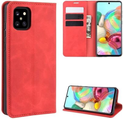 Чехол Taba Retro-Skin для Samsung Galaxy Note 10 Lite / N770 книжка кожа PU с визитницей красный